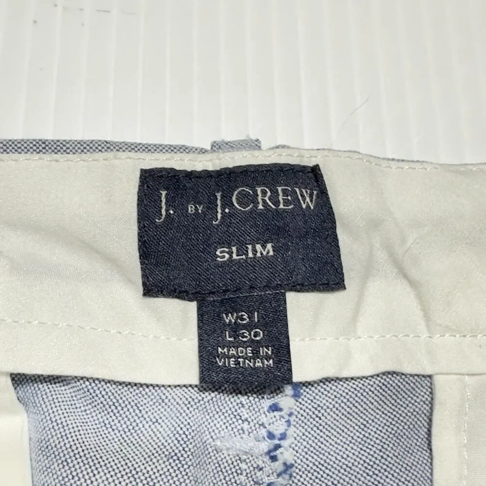 J.CREW Slim fit Pant Blue Mens Size 31x30 Preppy Cotton Chino NWT